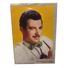 VTG 1953 Topps Who-Z-At Star  # 32 James Craig John Card picture