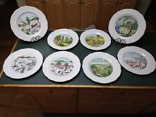 GRANDMA MOSES Limited Edition Set of  8Syracuse China Plates Excellent Condition picture