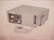 1962 WEBSTER CB RADIO SERVICE SHOP MANUAL MODEL FOUR-ELEVEN picture
