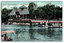 Republica Argentina Postcard Tigre-Regatas Boat Canoeing c1910 Posted Antique picture