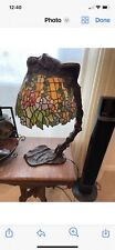 E. Thomasson Bronze Digital Stained Glass Lamp  picture