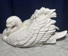 Vintage Ceramic Musical Swan, Home Decorative Bird Figurine picture