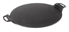 Lodge Pre-Seasoned 15 inch Cast Iron Pizza Pan, Black,even cooking.   picture