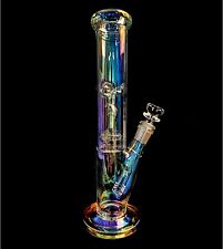 12 Inch Glass Bongs Percolator Water Pipe Filter 14mm Bowl Thick Bubbler Hookahs picture