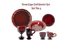 Avon Cape Cod Starter Set No. 3* Red Holiday Dinnerware* 22 pieces  picture