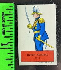 Vintage 1949 Dutch Admiral Netherlands Flags and Soldiers R-174 Topps Card picture