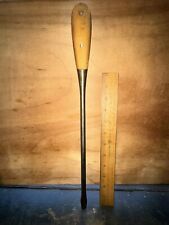 Vintage Wood Handle Slotted Screwdriver 16.5 Inch Long Used. picture