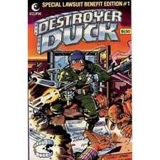 Destroyer Duck #1 in Near Mint minus condition. Eclipse comics [n@ picture