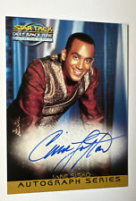 Signed STAR TREK DEEP SPACE NINE MEMORIES FROM FUTURE A3 CIRROC LOFTON AUTOGRAPH picture