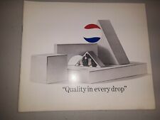 Pepsi-Cola pepsi 1996 RARE SALES TRAINING BOOK QUALITY IN EVERY DROP picture