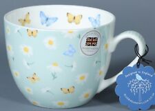 BLUEBIRD AND WILLOW DAISES & BUTTERFLIES Bone China Jumbo Cup  picture