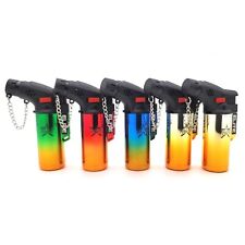 Elite Brands USA Mini Metallics Butane Gas Refillable Torch Lighters Pack of 10 picture