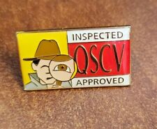 VTG Gold Toned Enameled Lapel Hat Pin McDonald's QSCV Quality Service Cleanlines picture