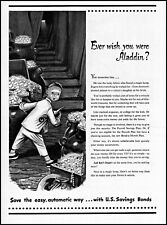 1947 Aladdin's magic lamp treasure U.S. Savings Bonds vintage art print ad ads61 picture