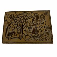 Vintage Religious French catholic plaque model original engraving Set Of 2 picture