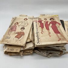 INCREDIBLE Lot of 17 Vintage 1950s Dress Printed Patterns INCOMPLETE picture