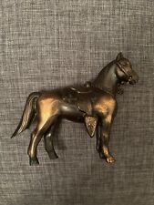 Small horse statue. Mental, Brown. 5 Inches . picture