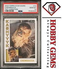 CHEWBACCA PSA 10 2023 Topps Star Wars Throwback Thursday TBT Image Variation #23 picture