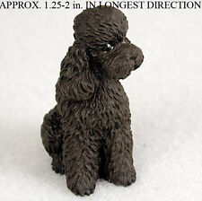 Poodle Mini Hand Painted Figurine Hand Painted Chocolate S picture