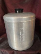Vintage MCM Aluminum Tin 9” Flour Canister replacement  picture