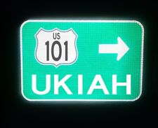 UKIAH Highway 101 California route road sign 18