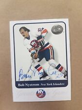 Bob Nystrom NY Islanders Autograph Card Signed Hockey Fleer 2001 4 COA picture