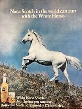White Horse Scotch Whiskey Scotland Atlanta GA Print Ad 1980 AJC picture
