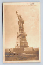 Postcard RPPC Statue Of Liberty New York City Postmarked 1929 picture