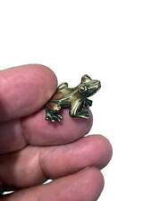 the cutest miniature brass frog picture