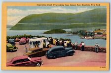Bear Mountain New York NY Postcard Inspiration Point Iona Island c1940 Vintage picture