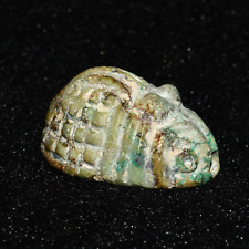 Genuine Ancient Egyptian Turquoise Stone Insect Figurine Circa 664–332 B.C. picture