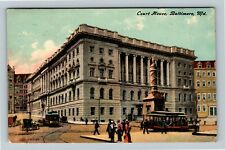 Baltimore Maryland, COURTHOUSE c1916 Vintage Souvenir Postcard picture