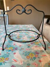 LONGABERGER WROUGHT IRON 1 TIER SINGLE PIE SERVER STAND picture