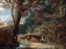 Art Oil painting James+Pollard-Fox+Leaving+Cover horse landscape handmade picture