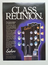 1982 Epiphone USA Electric Guitars Gibson Tuning Pegs Vintage Magazine Print Ad picture