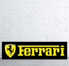 Ferrari Advertising Porcelain Enamel Heavy Metal Sign 48 x 20 Inches  SS picture