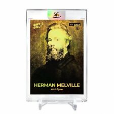 HERMAN MELVILLE Author of Moby Dick Holo Gold Card 2023 GleeBeeCo #HA1B-G 1/1 picture