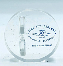 1967 Fidelity Federal 30th Anniversary Nashville $100 Million Strong Hourglass picture