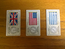 DC Thomson trade cards: Flags of All Nations #1 GB, #3 USA, #11 Greece picture