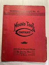 Mounds Tool Company 1940 General Catalog No. 10 St. Louis picture