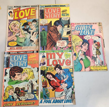 Bronze Age Romance Comic Lot 5 Marvel/DC Our Love Story My Love Girls LOW GRADE picture