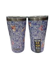 Set of 2 Tervis Disney Winnie The Pooh Floral Travel Tumblers 20oz New picture