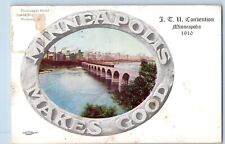 Minneapolis Minnesota Postcard Mississippi River Convention 1909 Vintage Antique picture