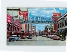 Postcard Famous Arch Entrance Virginia Street Reno Nevada USA picture