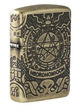 Zippo 29561, Book of the Dead, Antique Brass Lighter, 360 Degree Mulit-Cut Armor picture