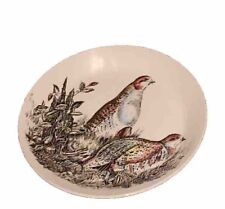 Rare Vintage  Johnson Brothers Game Birds Round Plate Partridge White 8 