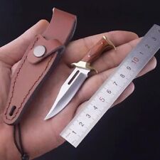 Mini Clip Point Knife Fixed Blade Hunting Survival Camping Unboxing 3Cr13 Steel picture