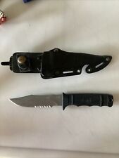 SOG Specialty knives SEKI JAPAN Seal fixed blade knife & sheath Rare Read picture