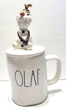 Rae Dunn Frozen Olaf Coffee Cup with Mug Topper Snowman Disney 20 oz picture