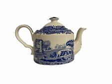 Vintage Miniature Spode Teapot in Blue Italian Pattern picture